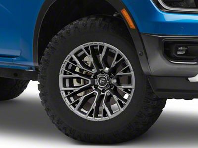 Fuel Wheels Rebar Matte Gunmetal 6-Lug Wheel; 17x9; -12mm Offset (24-25 Ranger)