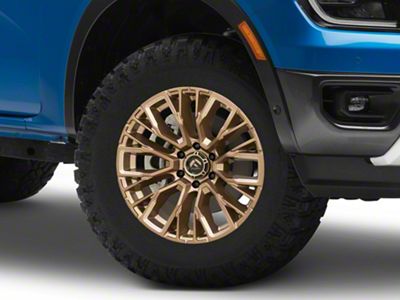 Fuel Wheels Rebar Platinum Bronze Milled 6-Lug Wheel; 17x9; -12mm Offset (24-26 Ranger)