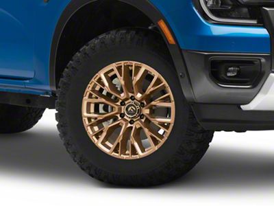 Fuel Wheels Rebar Platinum Bronze Milled 6-Lug Wheel; 17x9; 1mm Offset (24-25 Ranger)