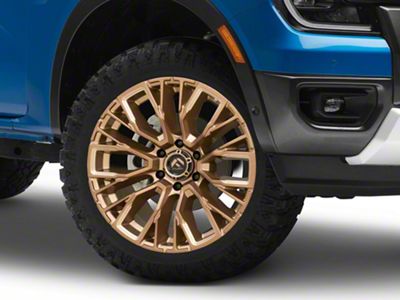 Fuel Wheels Rebar Platinum Bronze Milled 6-Lug Wheel; 20x9; 1mm Offset (24-25 Ranger)