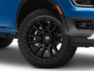 Fuel Wheels Rebel Matte Black 6-Lug Wheel; 22x9; 20mm Offset (24-25 Ranger)