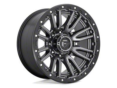 Fuel Wheels Rebel Textured Anthracite 6-Lug Wheel; 17x9; 1mm Offset (24-25 Ranger)