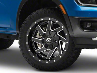 Fuel Wheels Renegade Matte Black Milled 6-Lug Wheel; 20x10; -18mm Offset (24-25 Ranger)