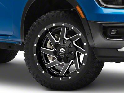 Fuel Wheels Renegade Matte Black Milled 6-Lug Wheel; 20x9; 20mm Offset (24-25 Ranger)