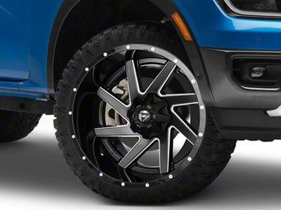 Fuel Wheels Renegade Matte Black Milled 6-Lug Wheel; 22x12; -44mm Offset (24-25 Ranger)