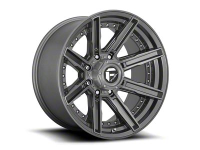 Fuel Wheels Rogue Platinum Brushed Gunmetal 6-Lug Wheel; 20x9; 1mm Offset (24-25 Ranger)