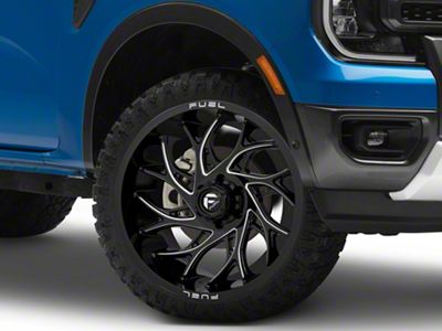 Fuel Wheels Runner Gloss Black Milled 6-Lug Wheel; 22x10; -18mm Offset (24-25 Ranger)