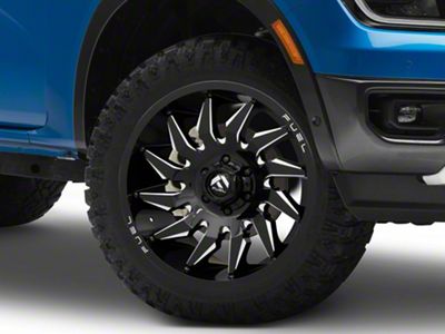 Fuel Wheels Saber Gloss Black Milled 6-Lug Wheel; 20x10; -18mm Offset (24-25 Ranger)