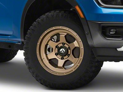 Fuel Wheels Shok Matte Bronze 6-Lug Wheel; 17x9; -12mm Offset (24-25 Ranger)