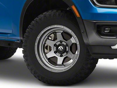 Fuel Wheels Shok Matte Gunmetal 6-Lug Wheel; 17x9; 1mm Offset (24-25 Ranger)