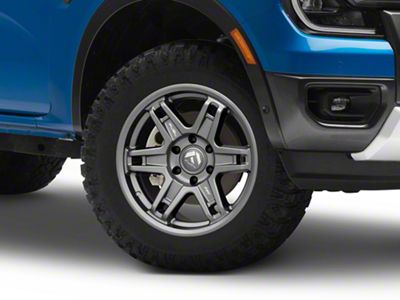 Fuel Wheels Slayer Matte Gunmetal 6-Lug Wheel; 18x8.5; 1mm Offset (24-25 Ranger)