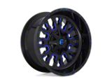 Fuel Wheels Stroke Gloss Black with Blue Tinted Clear 6-Lug Wheel; 18x9; 20mm Offset (24-25 Ranger)