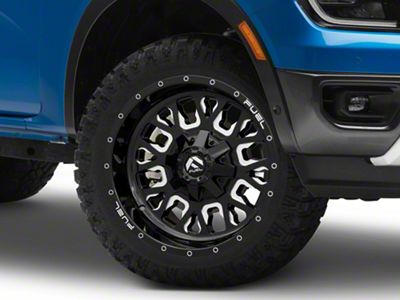 Fuel Wheels Stroke Gloss Black Milled 6-Lug Wheel; 20x10; -19mm Offset (24-25 Ranger)