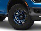 Fuel Wheels Syndicate Dark Blue with Black Ring 6-Lug Wheel; 17x9; 1mm Offset (24-26 Ranger)