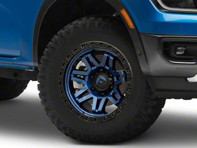 Fuel Wheels Syndicate Dark Blue with Black Ring 6-Lug Wheel; 17x9; 1mm Offset (24-25 Ranger)