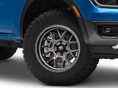 Fuel Wheels Tech Matte Anthracite 6-Lug Wheel; 17x9; 20mm Offset (24-25 Ranger)