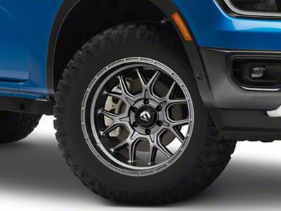 Fuel Wheels Tech Matte Anthracite 6-Lug Wheel; 18x9; 1mm Offset (24-25 Ranger)