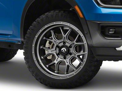 Fuel Wheels Tech Matte Anthracite 6-Lug Wheel; 20x9; 20mm Offset (24-25 Ranger)
