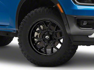 Fuel Wheels Tech Matte Black 6-Lug Wheel; 18x9; 20mm Offset (24-25 Ranger)