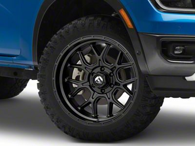 Fuel Wheels Tech Matte Black 6-Lug Wheel; 20x9; 1mm Offset (24-25 Ranger)