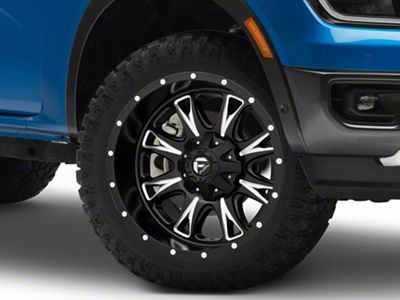 Fuel Wheels Throttle Matte Black Milled 6-Lug Wheel; 20x10; -12mm Offset (24-25 Ranger)
