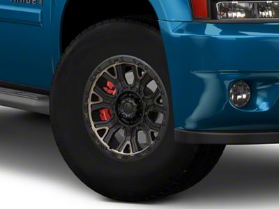 Fuel Wheels Traction Matte Black with Double Dark Tint 6-Lug Wheel; 17x9; -12mm Offset (24-25 Ranger)