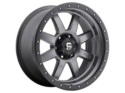 Fuel Wheels Trophy Anthracite with Black Ring 6-Lug Wheel; 20x9; 1mm Offset (24-25 Ranger)