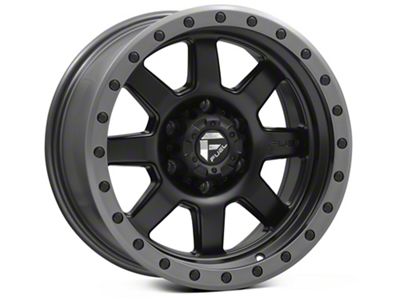 Fuel Wheels Trophy Matte Black with Anthracite Ring 6-Lug Wheel; 17x8.5; -6mm Offset (24-25 Ranger)