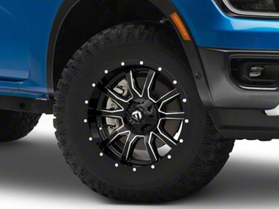 Fuel Wheels Vandal Gloss Black Milled 6-Lug Wheel; 17x9; -12mm Offset (24-25 Ranger)