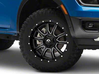 Fuel Wheels Vandal Gloss Black Milled 6-Lug Wheel; 18x9; 1mm Offset (24-25 Ranger)