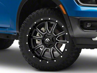 Fuel Wheels Vandal Gloss Black Milled 6-Lug Wheel; 20x9; 1mm Offset (24-25 Ranger)