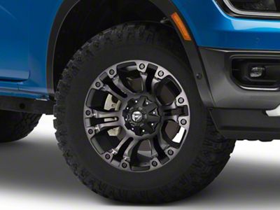 Fuel Wheels Vapor Matte Black Double Dark Tint 6-Lug Wheel; 17x10; -18mm Offset (24-25 Ranger)