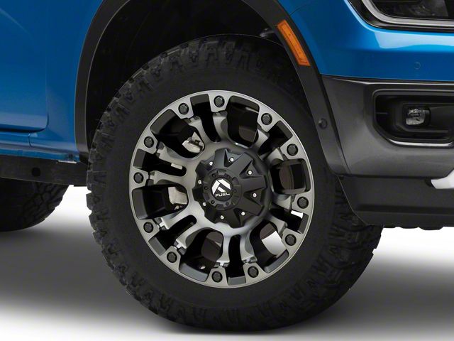 Diesel Rims Ranger Fuel Wheels Ranger Vapor Matte Black Double Dark Tint 6-Lug Wheel; 18x9 ...