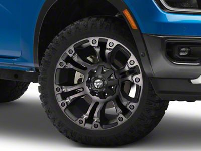 Fuel Wheels Vapor Matte Black Double Dark Tint 6-Lug Wheel; 20x9; 19mm Offset (24-25 Ranger)