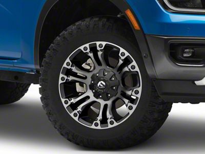 Fuel Wheels Vapor Matte Black with Gray Tint 6-Lug Wheel; 18x9; -13mm Offset (24-25 Ranger)