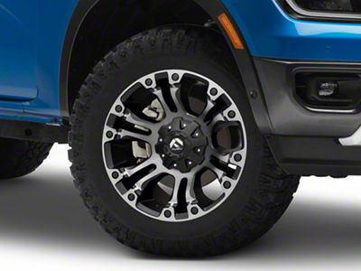 Fuel Wheels Vapor Matte Black with Gray Tint 6-Lug Wheel; 18x9; 1mm Offset (24-25 Ranger)