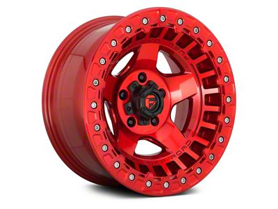 Fuel Wheels Warp Beadlock Candy Red 6-Lug Wheel; 17x9; -15mm Offset (2024 Ranger)