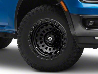 Fuel Wheels Zephyr Matte Black 6-Lug Wheel; 17x9; 1mm Offset (24-25 Ranger)