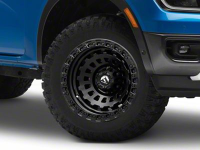 Fuel Wheels Zephyr Matte Black 6-Lug Wheel; 18x9; 1mm Offset (24-25 Ranger)
