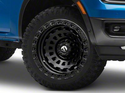 Fuel Wheels Zephyr Matte Black 6-Lug Wheel; 20x9; 1mm Offset (24-25 Ranger)