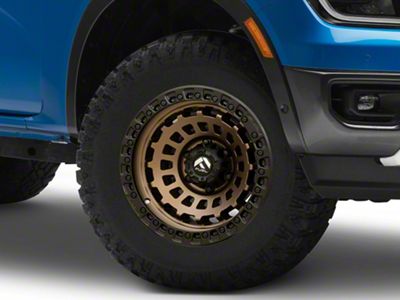 Fuel Wheels Zephyr Matte Bronze with Black Bead Ring 6-Lug Wheel; 17x9; -12mm Offset (24-25 Ranger)