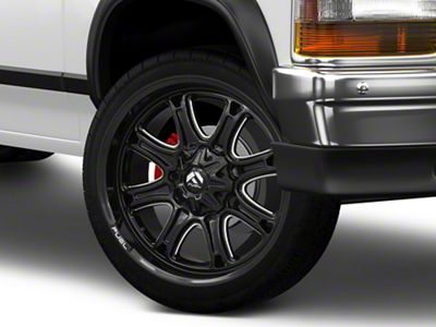 Fuel Wheels Darkstar Gloss Black Milled 6-Lug Wheel; 20x10; -18mm Offset (91-96 Dakota)