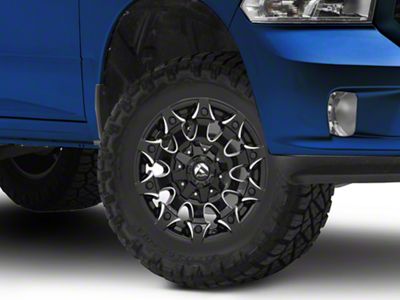 Fuel Wheels Battle Axe Gloss Black Milled 5-Lug Wheel; 17x9; 1mm Offset (94-01 RAM 1500)