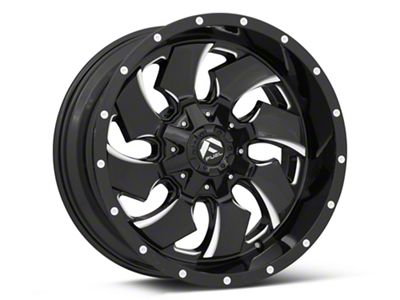 Fuel Wheels Cleaver Gloss Black Milled 5-Lug Wheel; 20x10; -18mm Offset (94-01 RAM 1500)