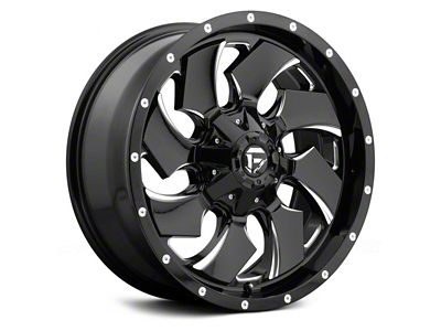 Fuel Wheels Cleaver Gloss Black Milled 5-Lug Wheel; 22x10; -18mm Offset (94-01 RAM 1500)