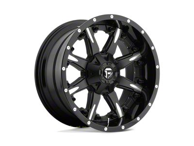 Fuel Wheels Nutz Matte Black Milled 5-Lug Wheel; 20x10; -19mm Offset (94-01 RAM 1500)