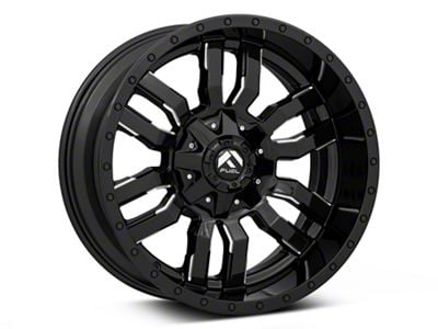 Fuel Wheels Sledge Gloss Black Milled 5-Lug Wheel; 18x9; 1mm Offset (94-01 RAM 1500)