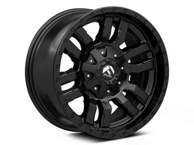 Fuel Wheels Sledge Gloss and Matte Black 5-Lug Wheel; 17x9; -12mm Offset (94-01 RAM 1500)