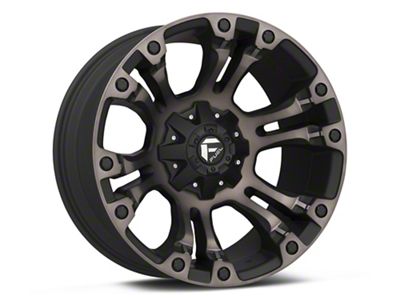 Fuel Wheels Vapor Matte Black Machined with Dark Tint 5-Lug Wheel; 20x10; -18mm Offset (94-01 RAM 1500)