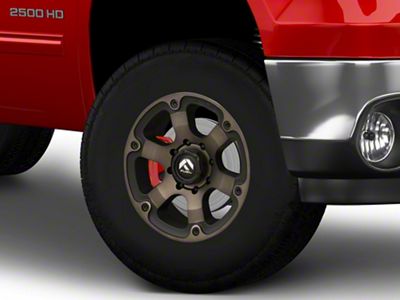 Fuel Wheels Beast Matte Black Double Dark Tint 8-Lug Wheel; 17x9; 1mm Offset (94-02 RAM 2500)